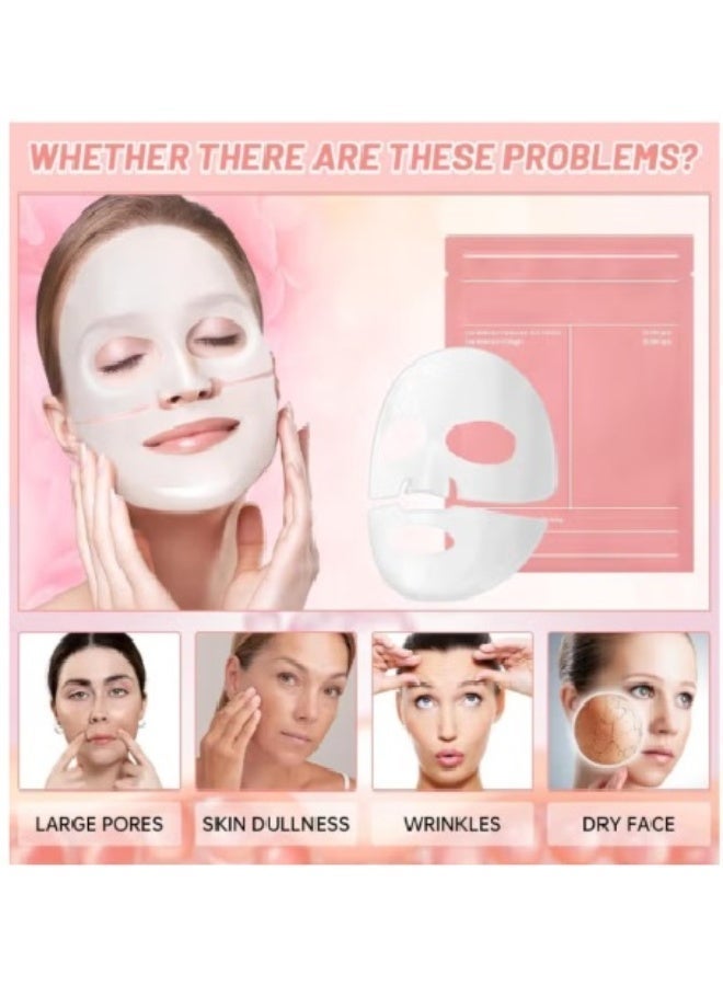 Bio-Collagen Deep Hydration Mask Collagen Face Mask Set Hydrating Overnight Mask , 34g x4ea - Image 2